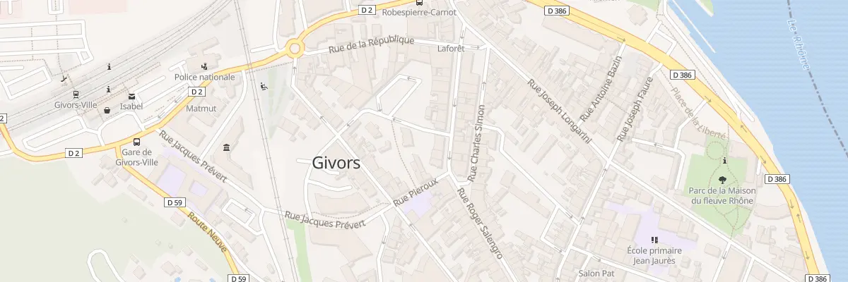 Plan du 47 Rue Roger Salengro à Givors