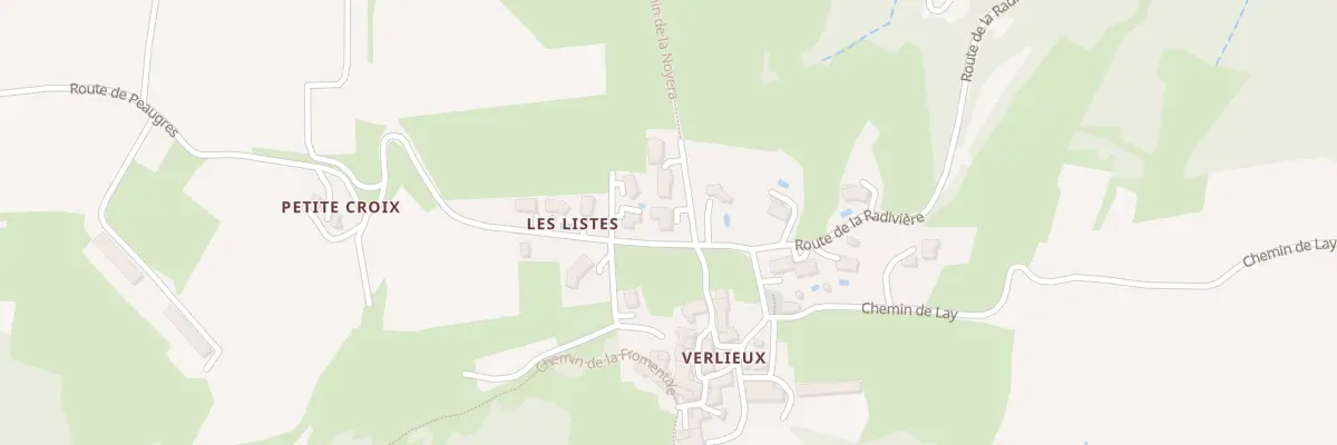Plan du 111 Les Listes à Peyraud