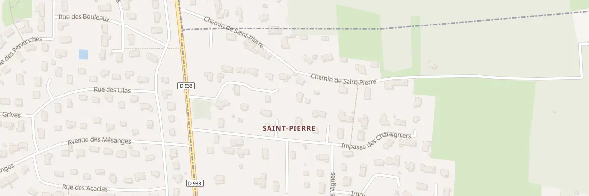 Plan du 8 Le Coteau de St Pierre à Francheleins