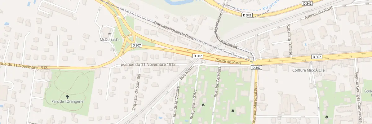 Plan du 4 Av du 11 Novembre 1918 à Tassin-la-Demi-Lune