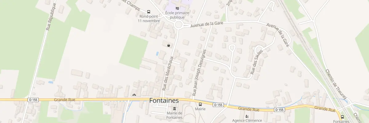 Plan du 10 Rue des Maréchaux à Fontaines