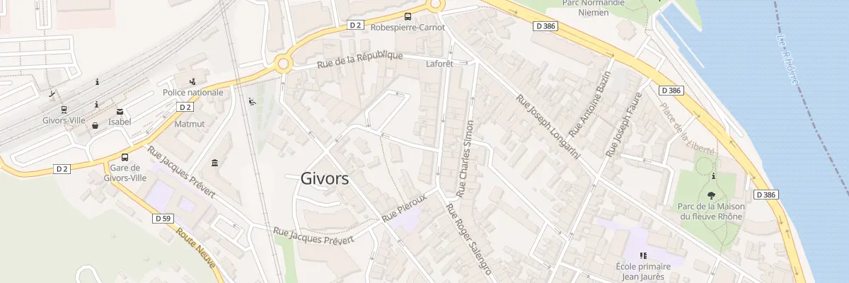 Plan du 51 Rue Roger Salengro à Givors