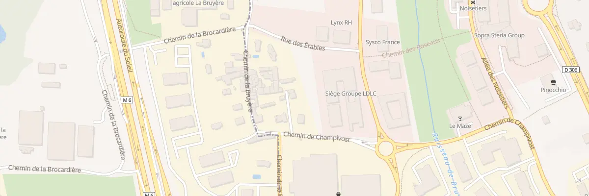 Plan du 758 Che de Champivost à Limonest