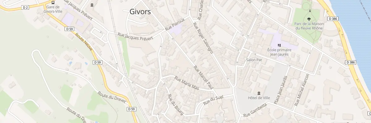Plan du 15 Rue Marcel Paul à Givors