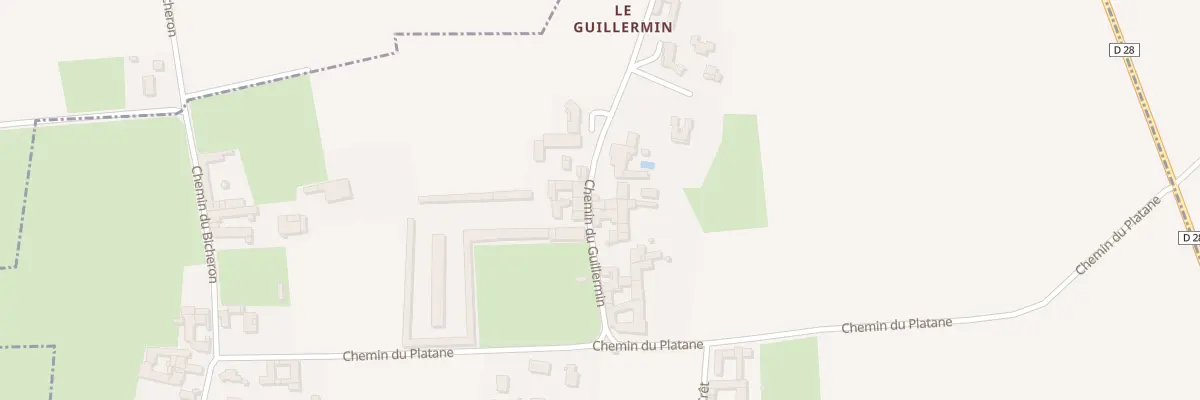 Plan du 503B Che du Guillermin à Fareins