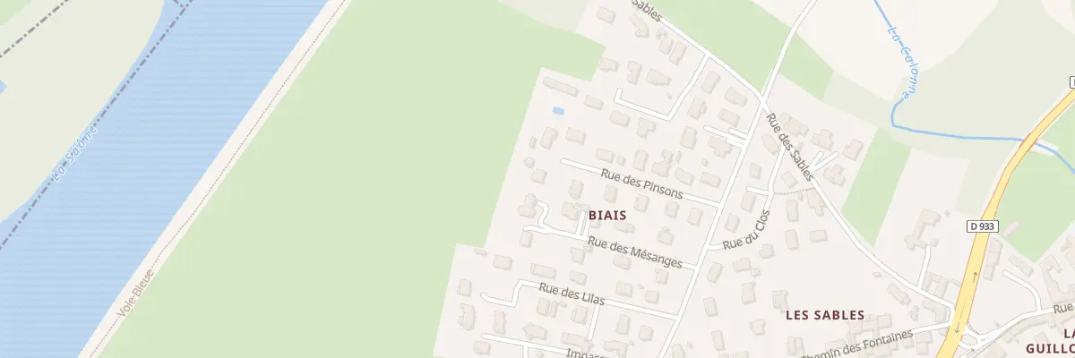 Plan du 5375 Rue des Pinsons à Guéreins