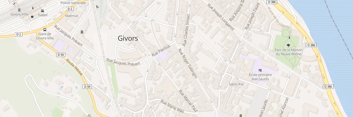 Plan du 37 Rue Roger Salengro à Givors
