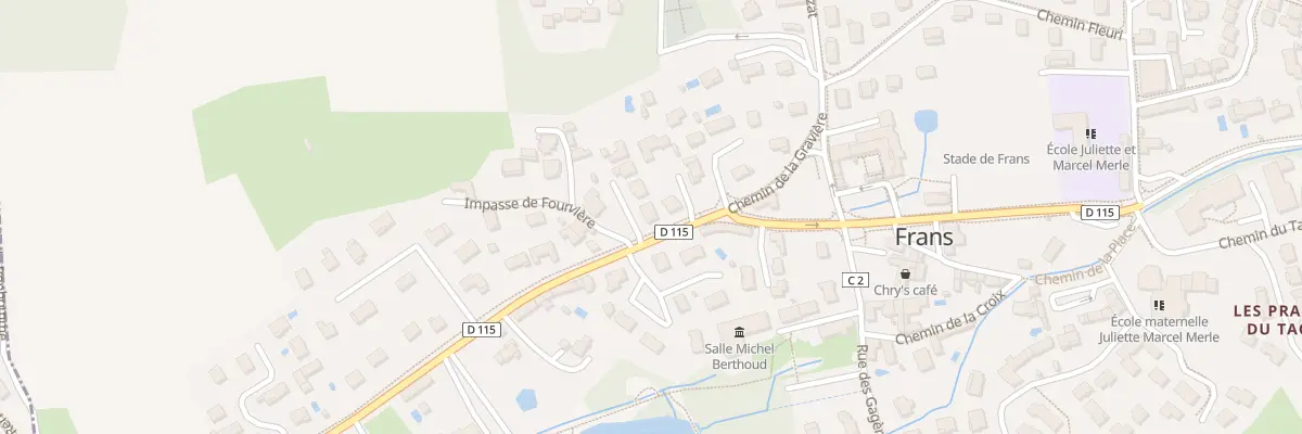 Plan du 376A Rte des Sorbiers à Frans