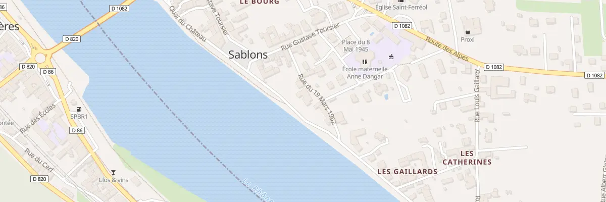 Plan du 7 Rue du 19 Mars 1962 à Sablons