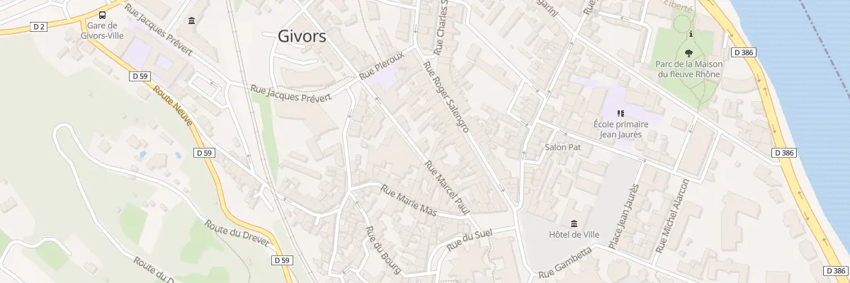 Plan du 20 Rue Marcel Paul à Givors