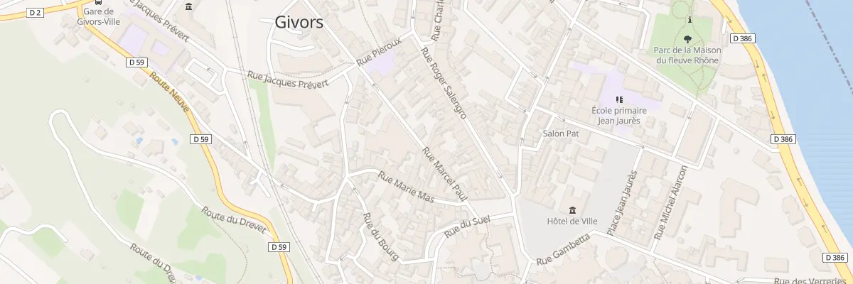 Plan du 18 Rue Marcel Paul à Givors