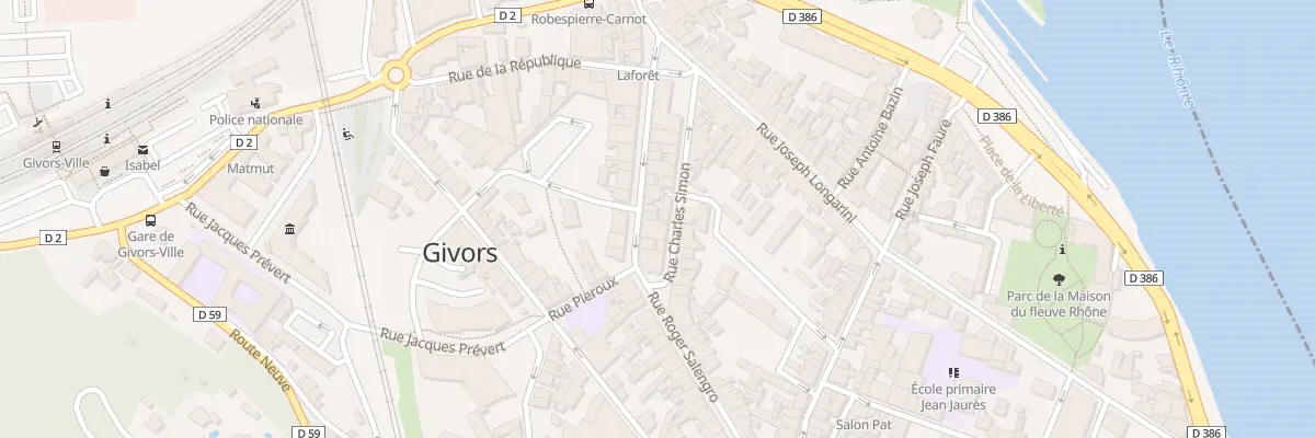 Plan du 48B Rue Roger Salengro à Givors
