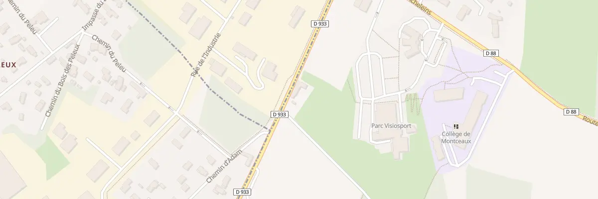 Plan du 880 Av de Griffailles à Montceaux