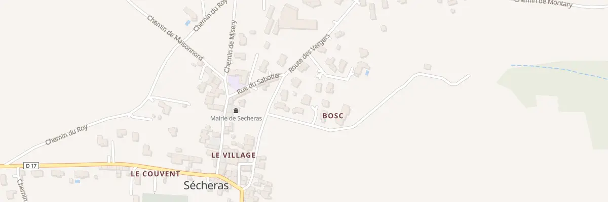 Plan du 105 Rue du Bosquet à Sécheras