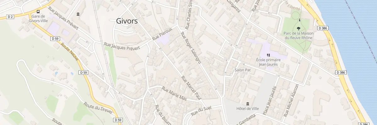 Plan du 23 Rue Roger Salengro à Givors