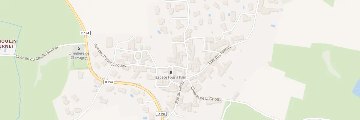 Plan du 5055A Rue des Portes Jacques à Chevagny-les-Chevrières