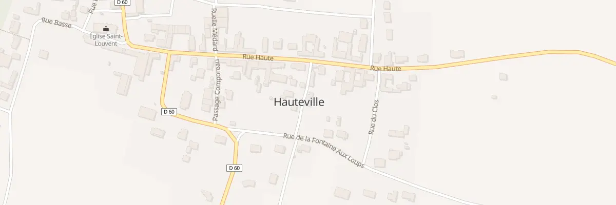 Plan du 9 Rue de la Fontaine aux Loups à Hauteville
