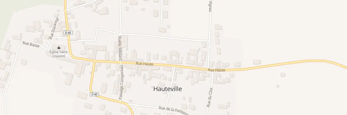 Plan du 29 Rue Haute à Hauteville