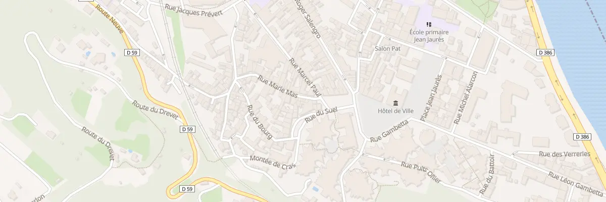 Plan du 23 Rue Marie Mas à Givors