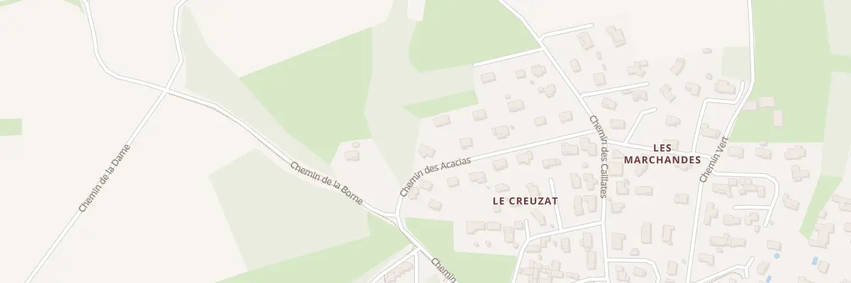 Plan du 89 Che des Acacias à Frans