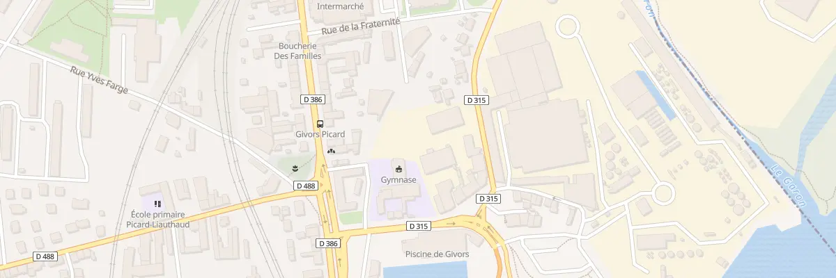 Plan du 25 Rue Honoré Pététin à Givors