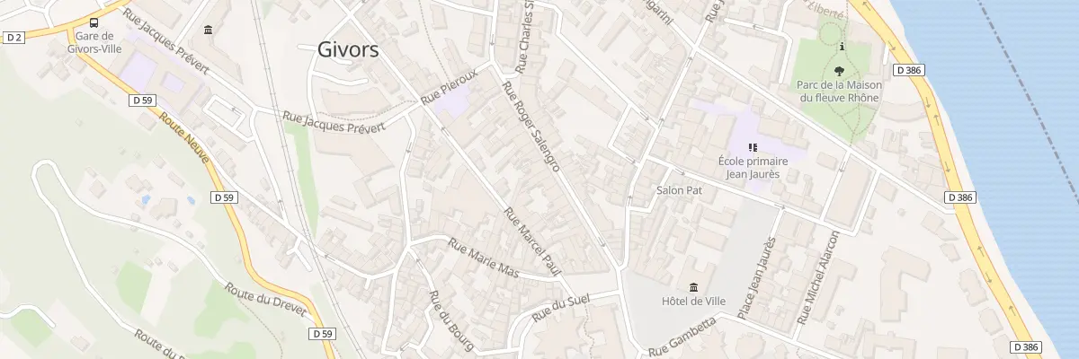 Plan du 19 Rue Roger Salengro à Givors