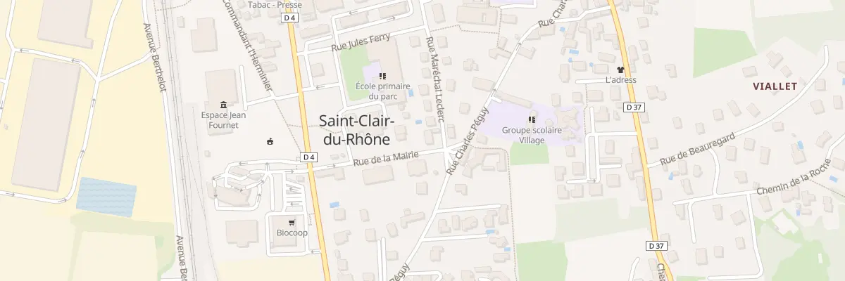 Plan du 4 Rue de la Mairie à Saint-Clair-du-Rhône