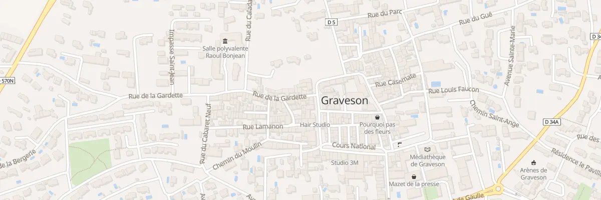 Plan du 5 Rue Lagardette à Graveson