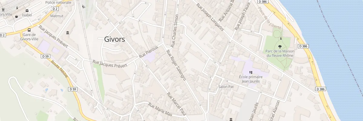 Plan du 36 Rue Roger Salengro à Givors