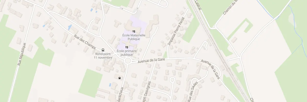 Plan du 5 Av de la Gare à Fontaines