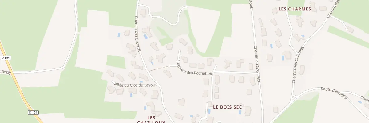 Plan du 236 Imp des Rochettes à Chevagny-les-Chevrières