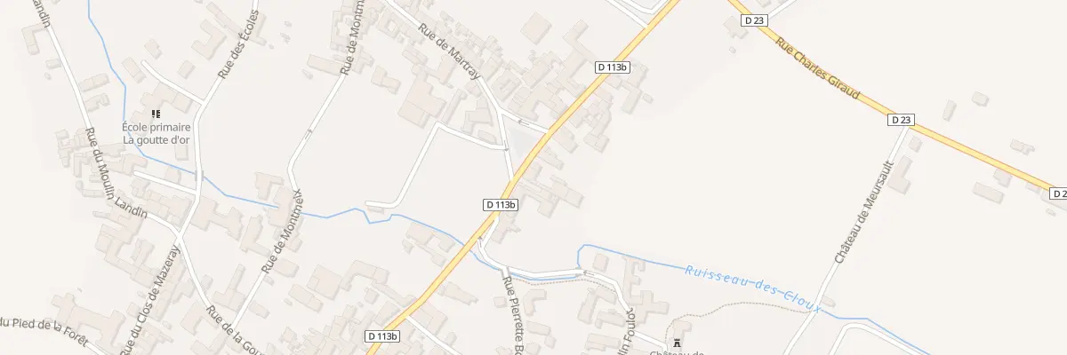 Plan du 17 Rue de Mazeray à Meursault