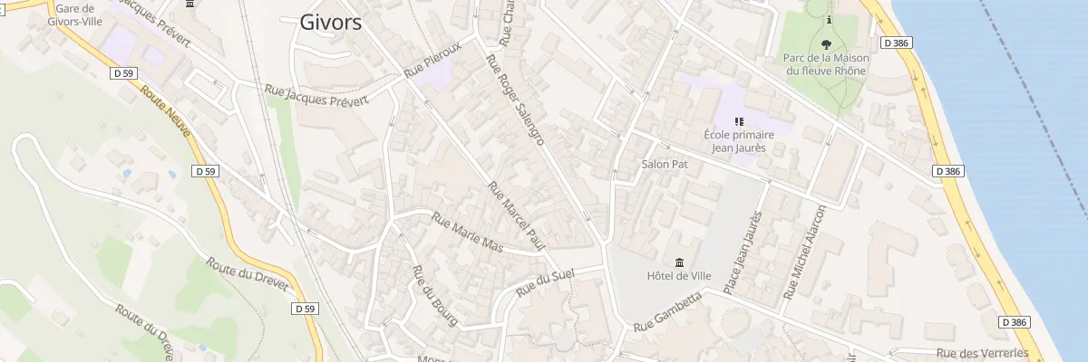 Plan du 13 Rue Roger Salengro à Givors