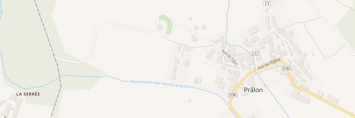Plan du 6 Rue de la Goulotte à Prâlon