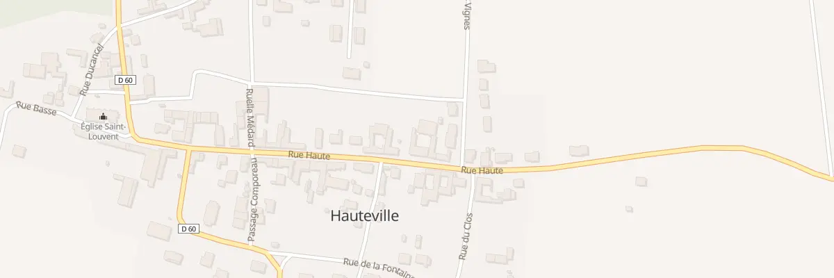 Plan du 33 Rue Haute à Hauteville
