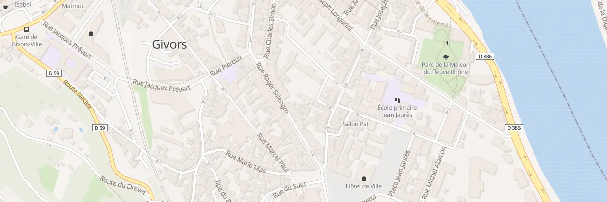 Plan du 24 Rue Roger Salengro à Givors