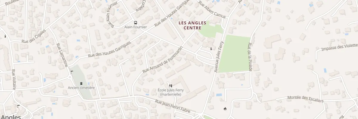 Plan du 18 Rue Armand de Pontmartin aux Angles