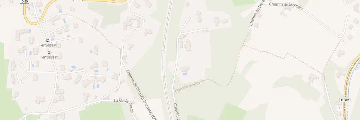 Plan du 16 Che du Devais à Chaponost