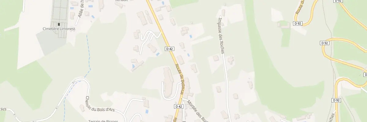 Plan du 114 Rte de Bellevue à Limonest