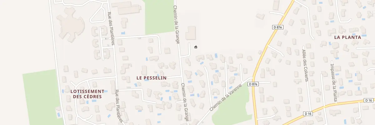 Plan du 172 Che de la Grange à Chasselay
