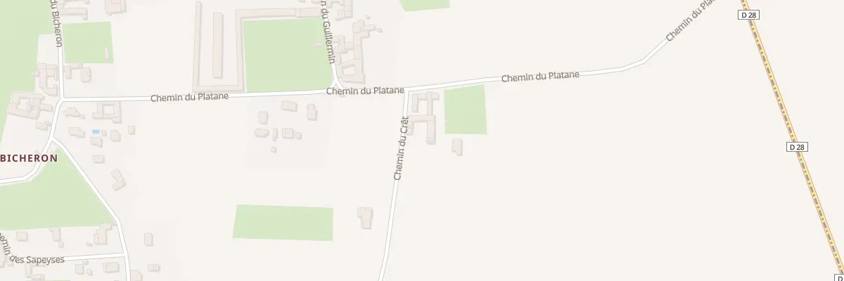 Plan du 47 Che du Cret à Fareins