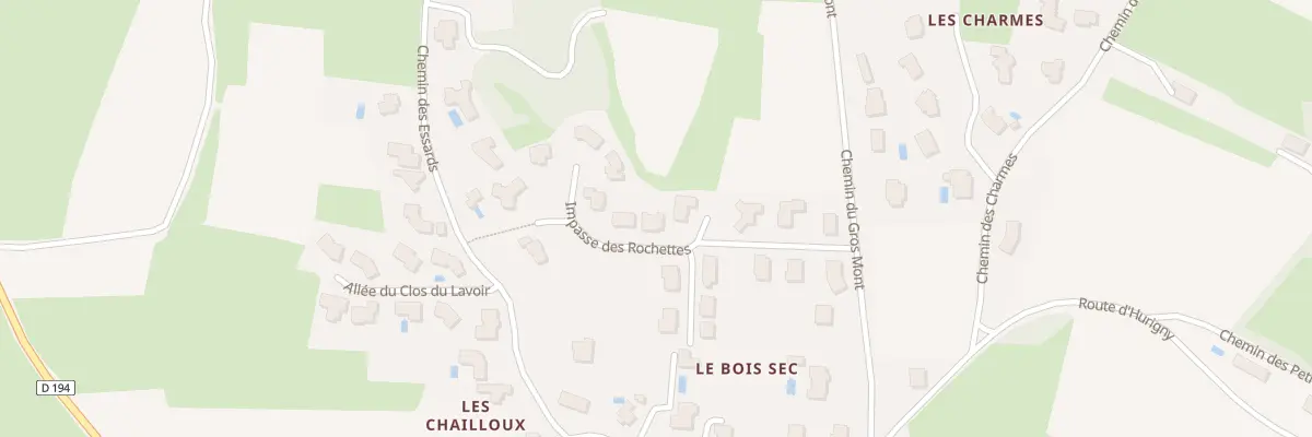 Plan du 146 Imp des Rochettes à Chevagny-les-Chevrières