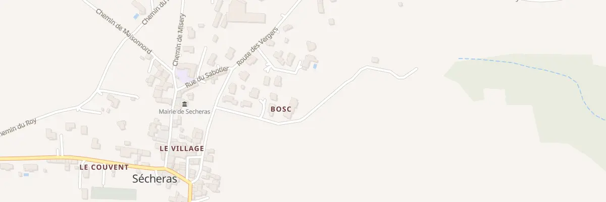 Plan du 165 Rue du Bosquet à Sécheras