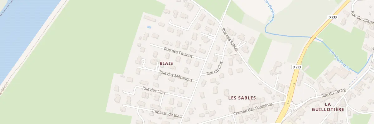 Plan du 5422 Rue des Pinsons à Guéreins