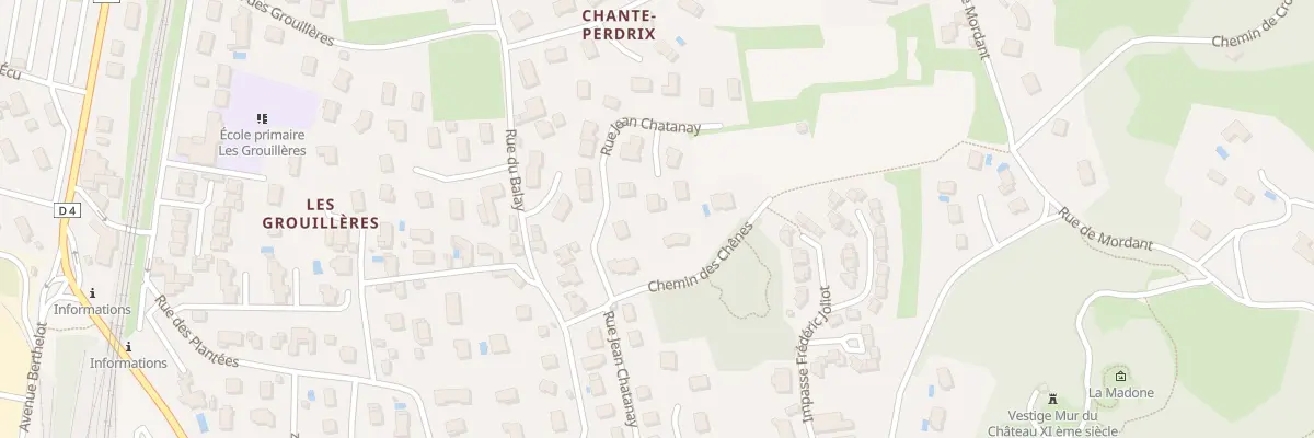 Plan de la Rue Jean Chatanay à Saint-Clair-du-Rhône
