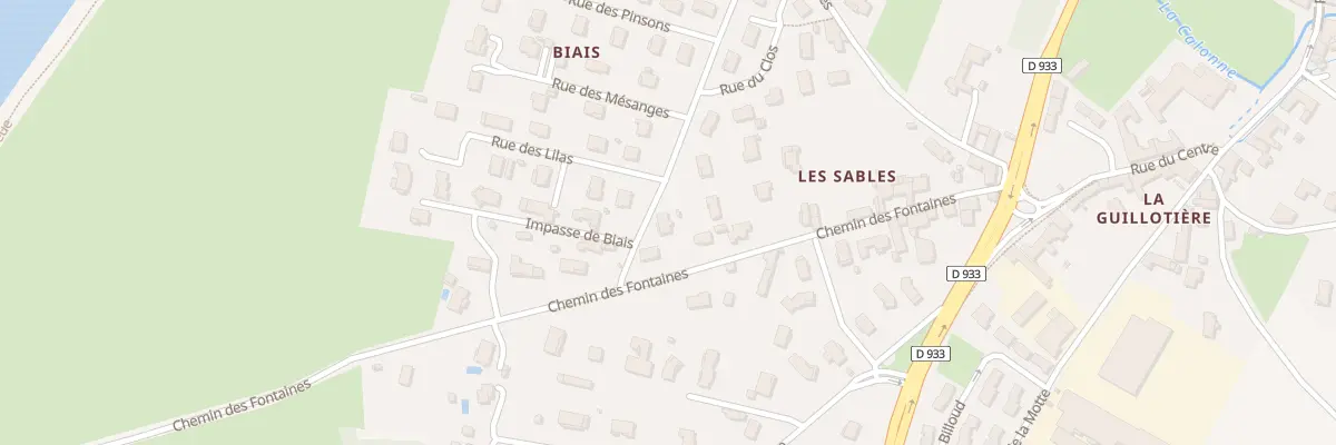 Plan du 5153 Rue des Moineaux à Guéreins