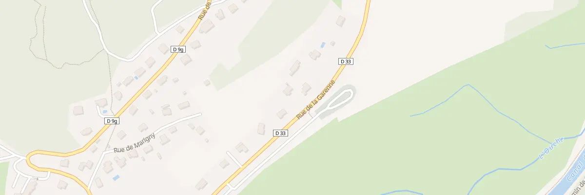 Plan du 375 Rue de la Garenne à Gissey-sur-Ouche