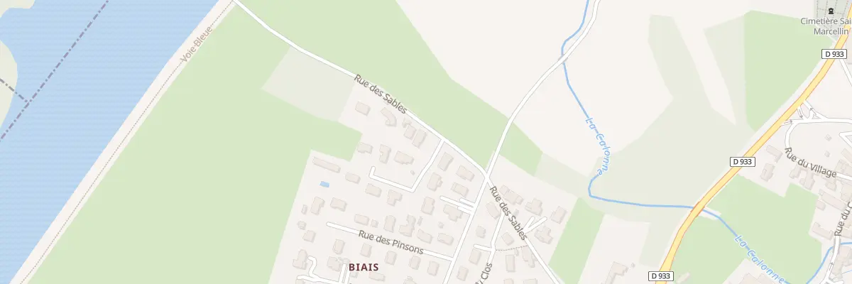 Plan du 5209 Rue des Sables à Guéreins