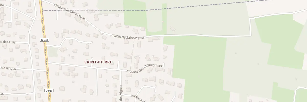 Plan du 422T Che de Saint - Pierre à Francheleins