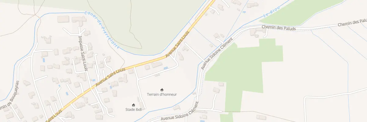 Plan du 20 Cr 24 du Pont de Rieu à Piolenc